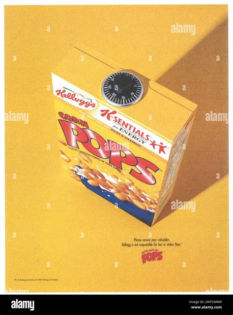 1999 Kellogg's Corn Pops Ad Stock Photo - Alamy