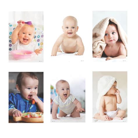 Eoi Marketing Pack Of 6 Cute Baby Combo Posters|Baby Poster|Poster For ...