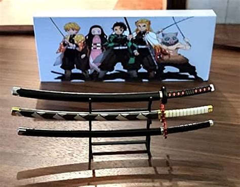 Buy Oppulents Demon Slayer 10 Toy Swords Action Figure Pack of 3 Swords ...
