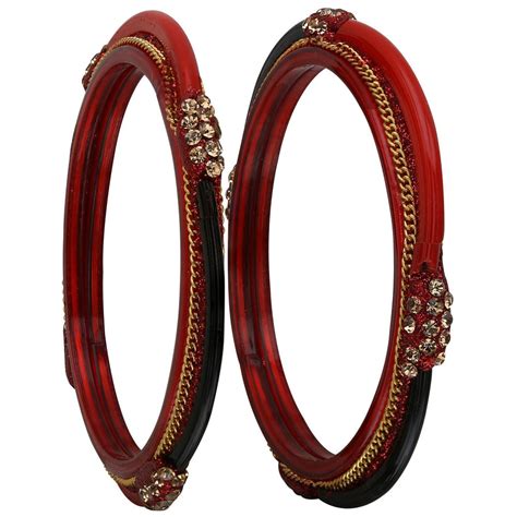 Sukriti Designer Handmade Glossy Glass Bangles for Women – Set of 4 ...