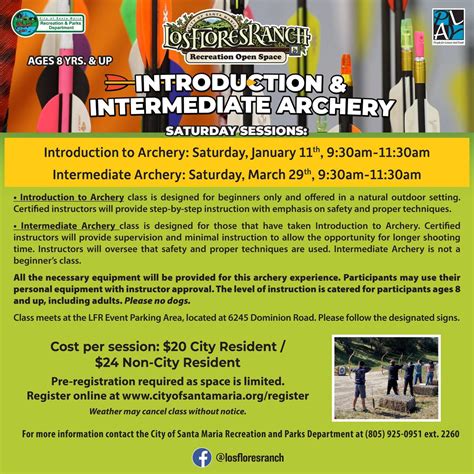 Intro to Archery CLASS IS FULL, 6245 Dominion Rd, Santa Maria, CA 93454 ...