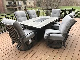 Image result for Outdoor Furniture with Fire Table
