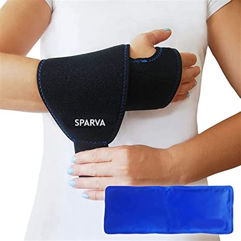 Buy SPARVA Wrist Ice Pack Wrap - Hand Support Brace with Reusable Gel ...