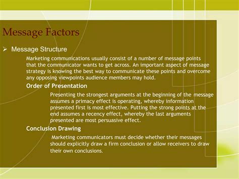 Source, Message, and Channel Factors | PPTX