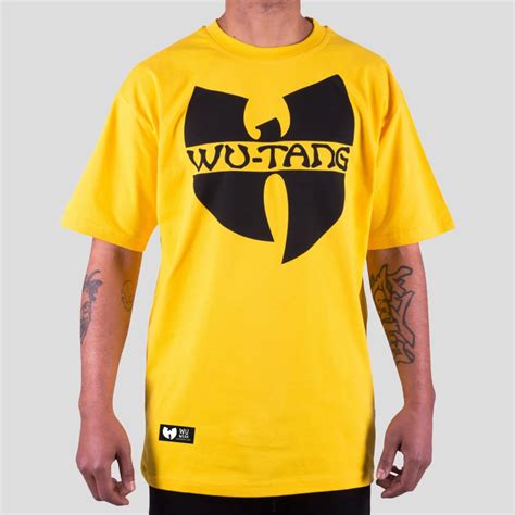 Wu-Wear Wu-Tang Clan Logo T-shirt Yellow - Ghettoblaster