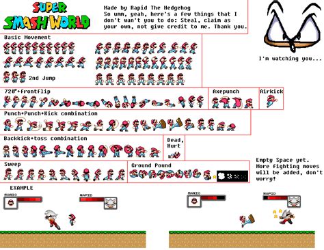 Super mario world sprites