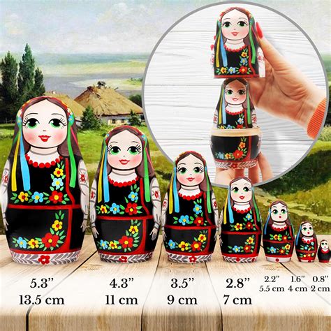 AEVVV Ukrainian Vyshyvanka Matryoshka Dolls - Set of 7 India | Ubuy