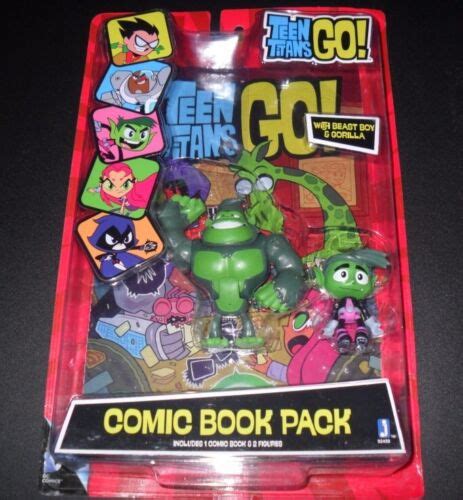 Buy DC TEEN TITANS GO COMIC BOOK PACK & 2 FIGURES BEAST BOY & GORILLA ...
