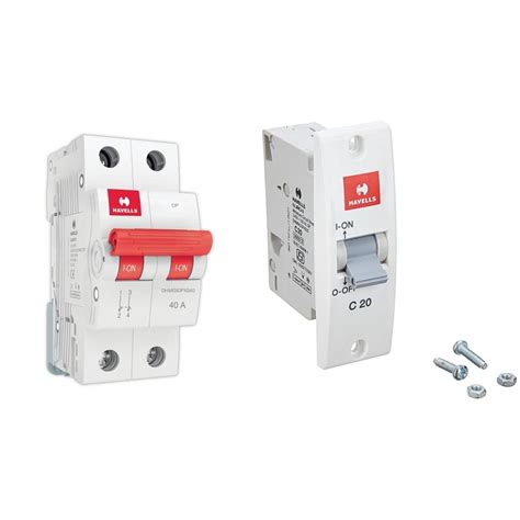 Havells DHMGIDPX040 PVC Plastic 40A DP Switch Disconnector Euro 2 ...