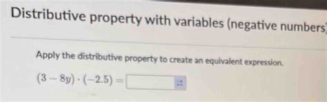 Image result for Distributive Property with Negative Numbers