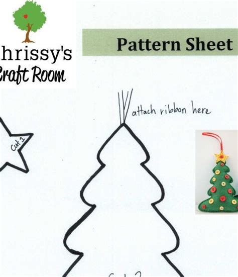 Felt Christmas Tree Pattern 的图像结果