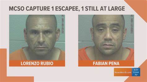 Midland County escapees: One captured, one on the run | newswest9.com
