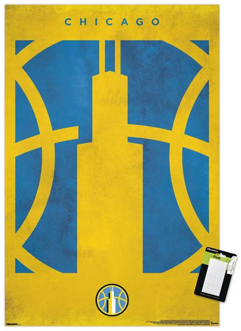 WNBA Chicago Sky - Logo 25 Wall Poster, 22.375" x 34" - Walmart.com