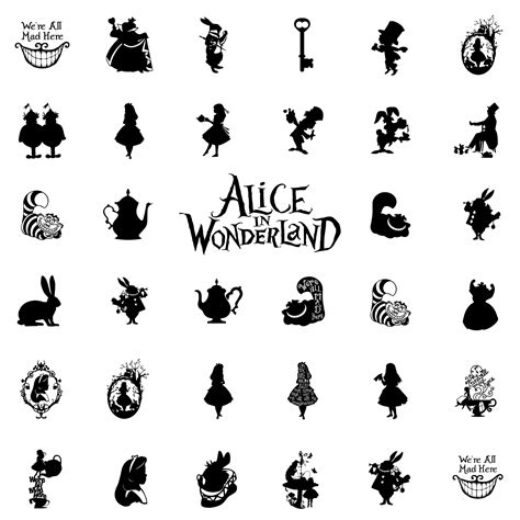 Alice In Wonderland Silhouette