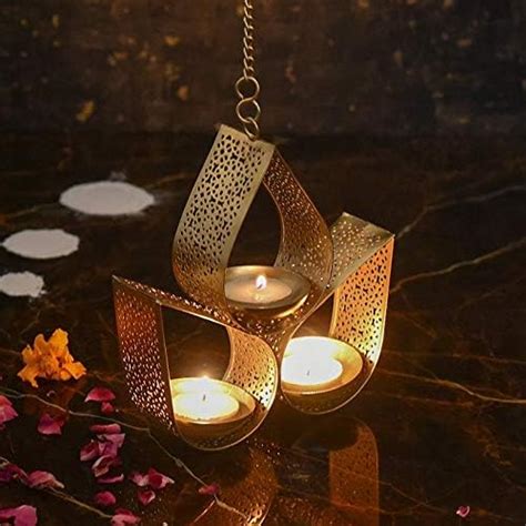 Buy TIED RIBBONS Wall Hanging Tealight Candle Holders Metal Wall Sconce ...
