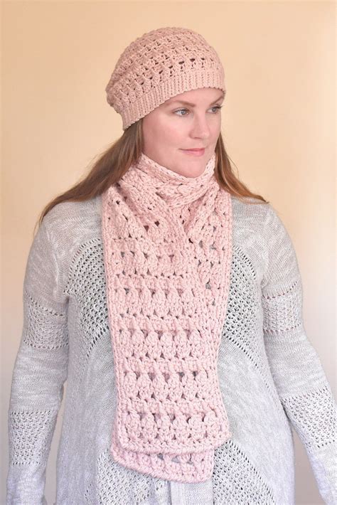 Winter Blush Beanie & Scarf – Easy Free Crochet Pattern Perfect Project ...