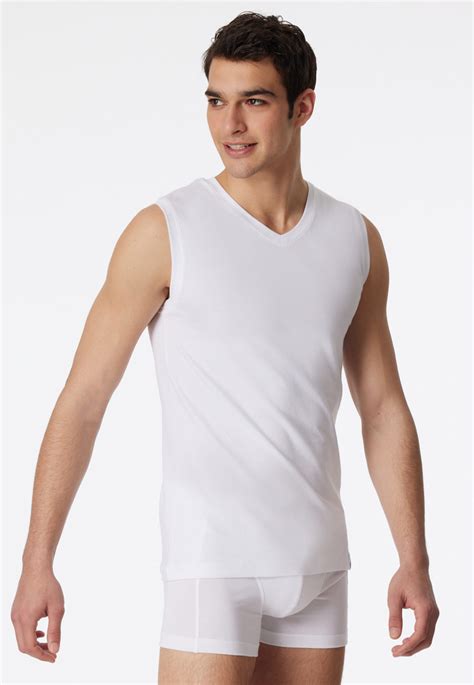 Tank Top weiß - Long Life Cotton | SCHIESSER