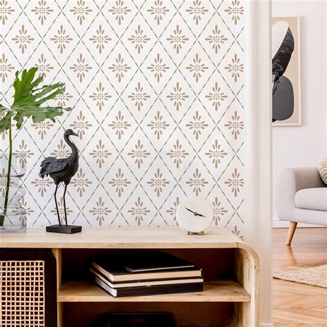 Buy STENCILIT® Retro Large Wall Stencil for Painting - XL Size 24"x 34. ...