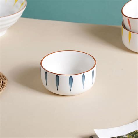 Teardrop Ceramic Soup Bowl Blue Online - Premium Soup Bowl | Nestasia