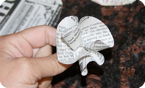 Image result for Newspaper Flower Tutorial