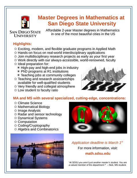 MS in Applied Mathematics @ SDSU | Announce | University of Nebraska ...