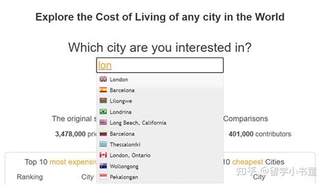 【留学申请必备】一个网站，让你知道国外城市的物价水平。房租、快餐、菜价、网费、啤酒。。。 - 知乎