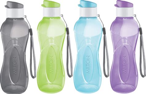Amazon.com: Kids Water Bottle with Straw Lid & Handle, 4 Pack 16oz ...