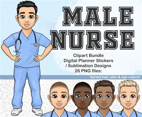 Male Nursing Clip Art