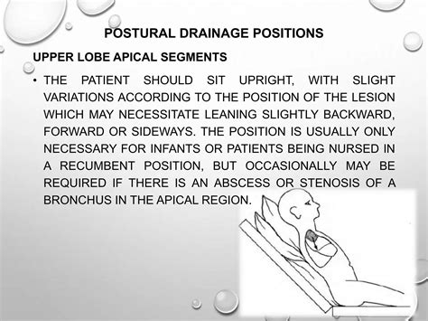 Postural drainage (PD) | PPTX