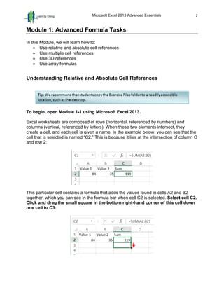 Basic Excel Formulas 2013 的图像结果