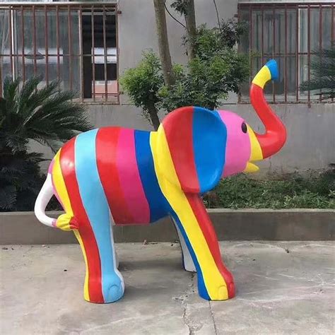 不锈钢镜面大象雕塑 - 卓景雕塑公司