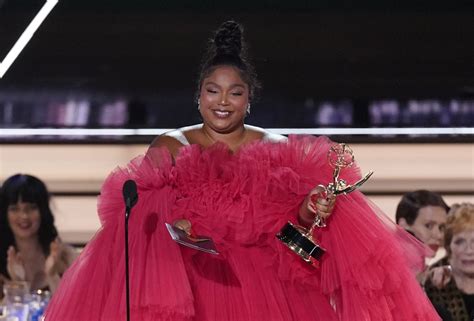 Emmys 2022: Lizzo’s dramatic red ruffle gown deserves an award of its ...