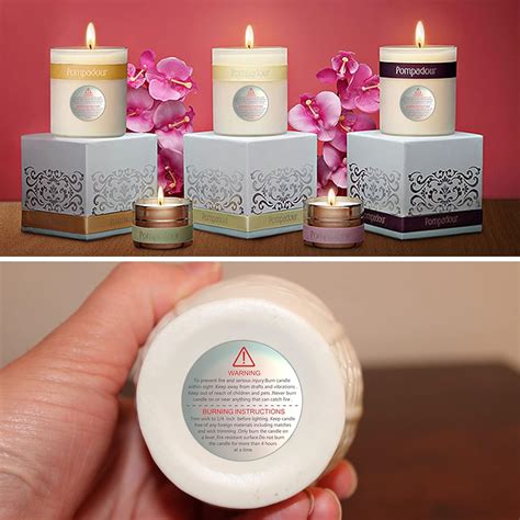 Buy 400 PCS Holographic Candle Warning Labels for Soy Wax, 1.5 Inch ...