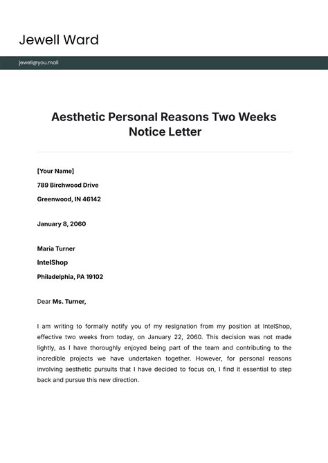 How To Write A Resignation Letter For 2 Weeks Notice - Infoupdate.org