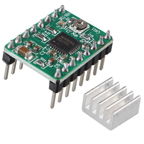 Jopto 5Pcs StepStick A4988 Green Arduino Stepper Compatible Motor ...