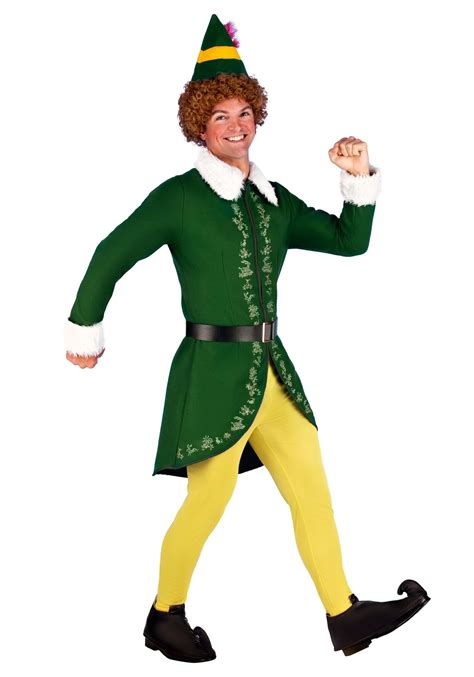 Authentic Buddy The Elf Costume for Adults, Elf Movie Outfit for Men ...