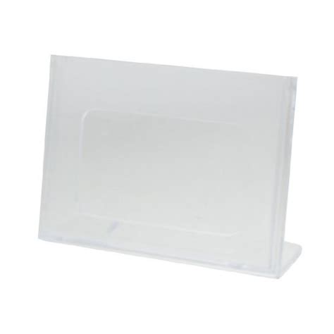 Alcoa PrimeL Shaped Plastic Display Holder for Restaurant Menu Table ...