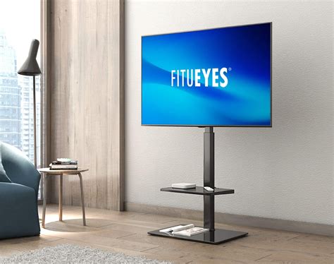 Buy FITUEYES TV Stand for 32 to 60 inch 2 Shelves Universal TV Floor ...