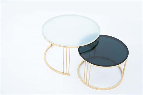 Dream Arts Round Coffee Table Set of 2, Modern Side Tables – AMALFI MART