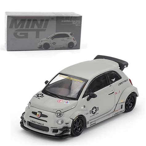 Mini GT 1;64 Abarth 595 LB-WORKS × Abas Works Fighters Diecast Scale M ...