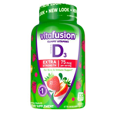 Vitafusion Extra Strength Vitamin D3 Gummy Vitamins, 120 ct - Walmart ...
