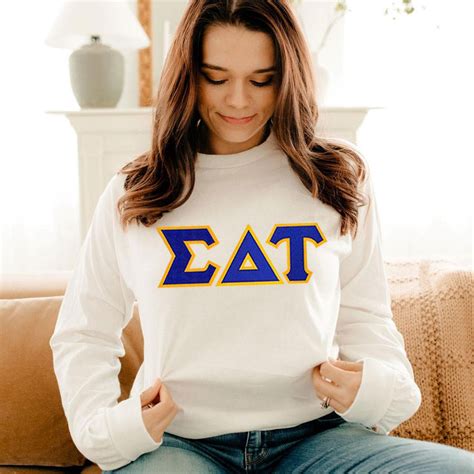 Sigma Delta Tau - 2 Day Ship Twill Long Sleeve Tee - Greek Gear
