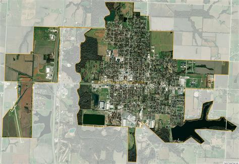 Map of Lamar city, Missouri - Thong Thai Real