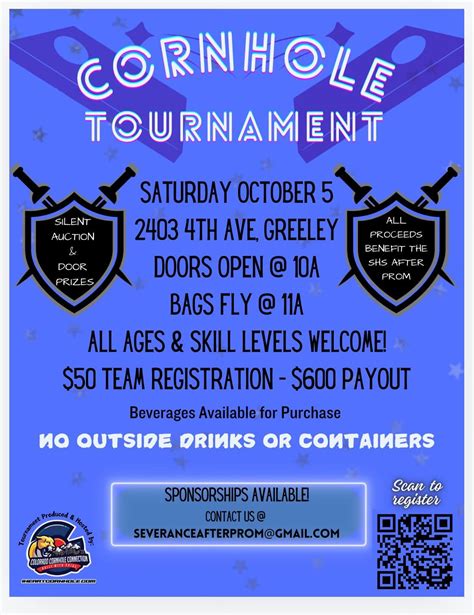 Severance High School After Prom Cornhole Tournament Fundraiser, 2403 ...