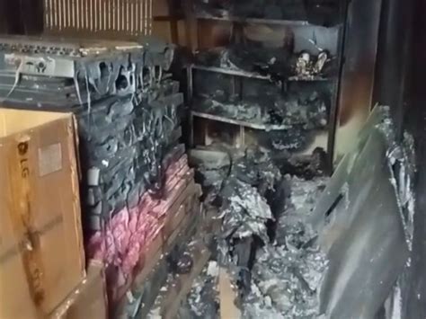 A spare parts shop caught fire in Disa; An estimated Rs. Over 3 million ...