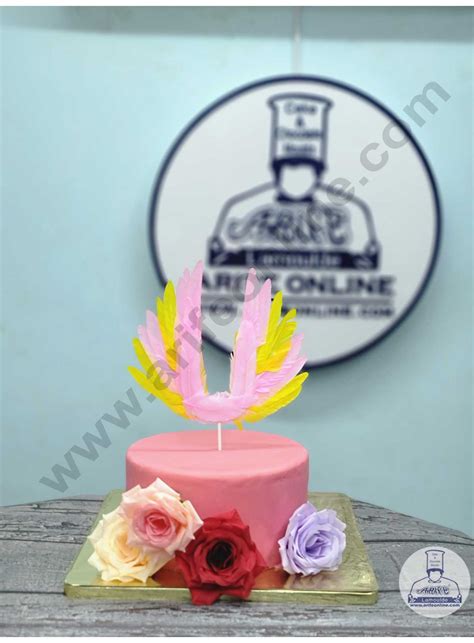 Home CAKE DECOR™ Multi-Color Wing Feather Topper For Cake Decorations ...