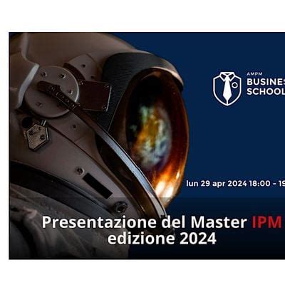Presentazione del Master IPM, April 29 2024 | Online Event | AllEvents.in