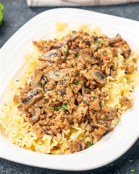 Creamy Sausage Mushroom Pasta - Jo Cooks