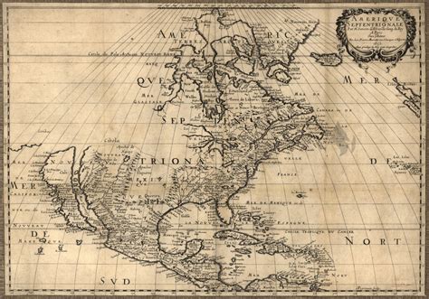 Map of North America by Nicolas Sanson (1600-1667) published in 1650 ...