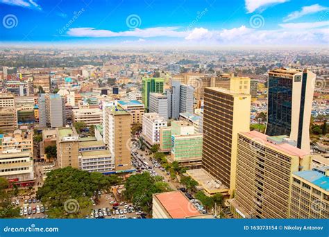 Nairobi, Kenya - August, 2019: Aerial Skyline Cityscape of Nairobi, the ...